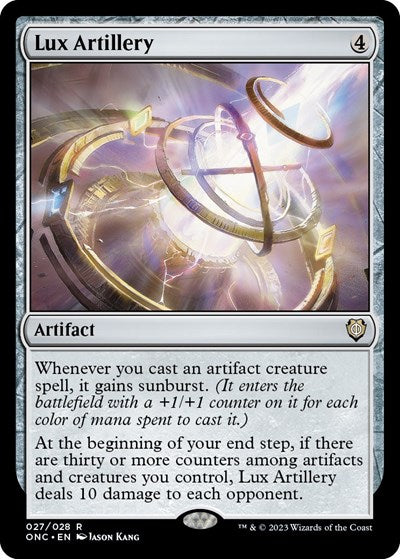 Lux Artillery (Commander: Phyrexia: All Will Be One) Light Play