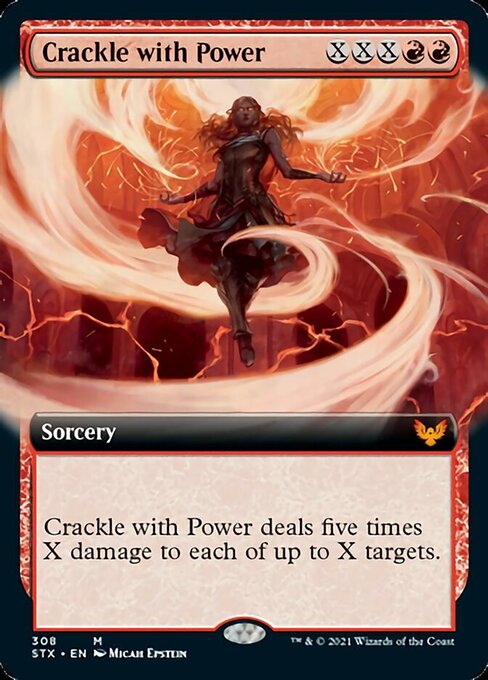 Crackle with Power (Extended Art) (Strixhaven) Medium Play Foil