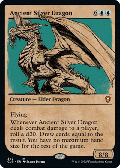 Ancient Silver Dragon (Showcase) (Commander Legends: Battle for Baldur's Gate) Light Play Foil