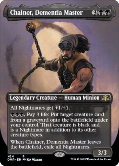 Chainer, Dementia Master (Borderless) (Dominaria Remastered) Near Mint Foil