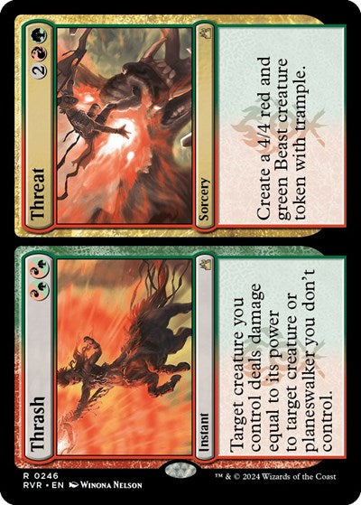 Thrash / Threat (Ravnica Remastered) Medium Play