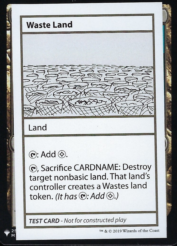 Waste Land (Mystery Booster Test Print) Near Mint