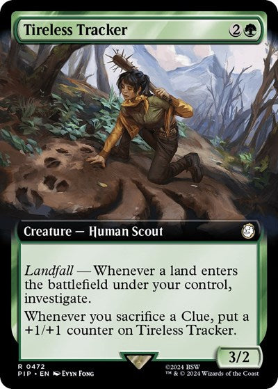 Tireless Tracker (Extended Art) (Universes Beyond: Fallout) Near Mint