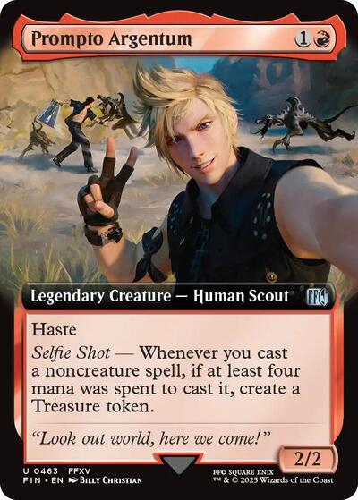 Prompto Argentum (Extended Art) (Universes Beyond: FINAL FANTASY) Near Mint Foil