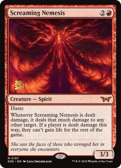 Screaming Nemesis (Promos: Prerelease Cards) Light Play Foil