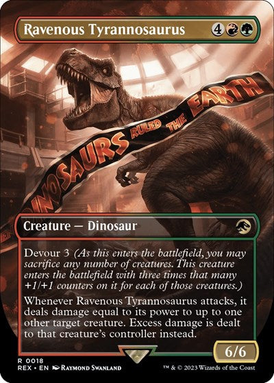 Ravenous Tyrannosaurus (Borderless) (Universes Beyond: Jurassic World Collection) Medium Play