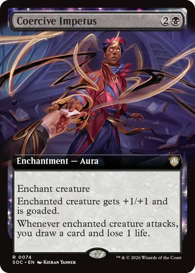 Coercive Impetus (Extended Art) (Commander: Secrets of Strixhaven) Near Mint