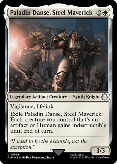 Paladin Danse, Steel Maverick (Surge Foil) (Universes Beyond: Fallout) Light Play Foil