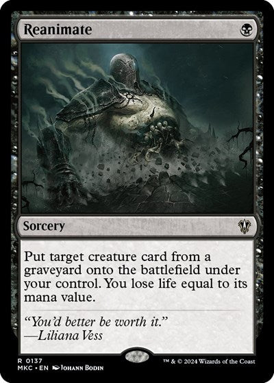 Reanimate (Commander: Murders at Karlov Manor) Light Play
