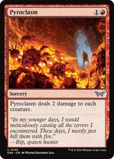 Pyroclasm (Duskmourn: House of Horror) Near Mint Foil