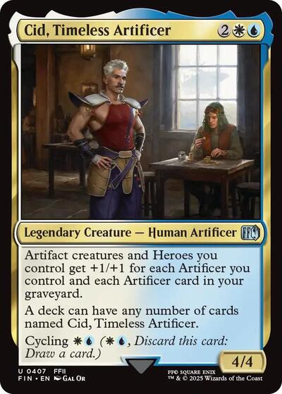 Cid, Timeless Artificer (0407) (Universes Beyond: FINAL FANTASY) Light Play