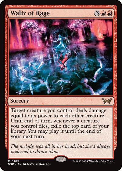 Waltz of Rage (Duskmourn: House of Horror) Light Play