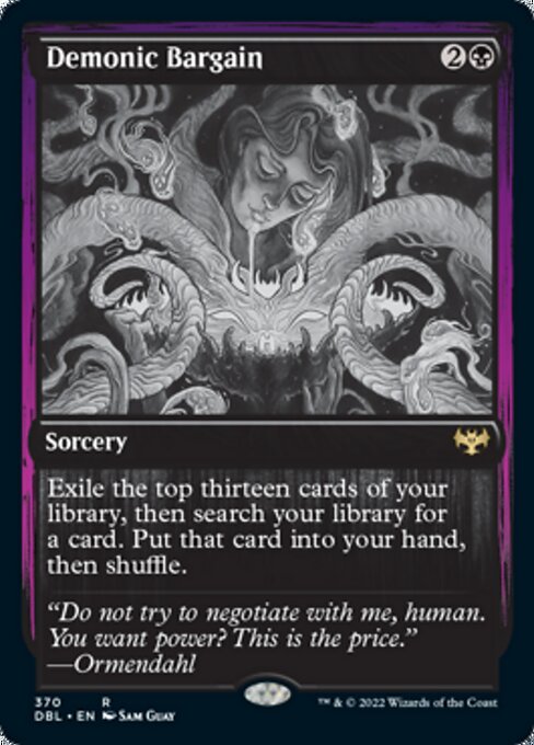 Demonic Bargain (Innistrad: Double Feature) Light Play
