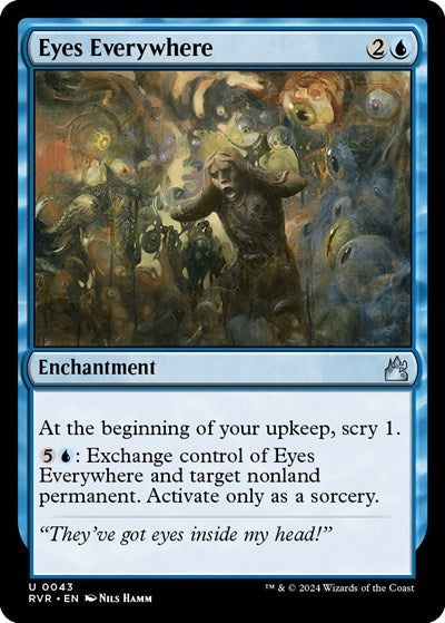Eyes Everywhere (Ravnica Remastered) Light Play Foil