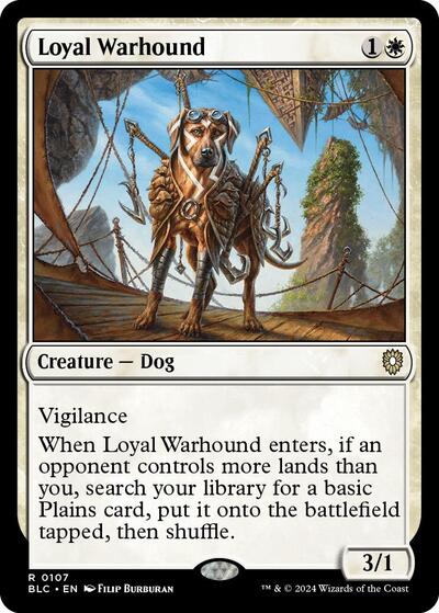 Loyal Warhound (Commander: Bloomburrow) Medium Play