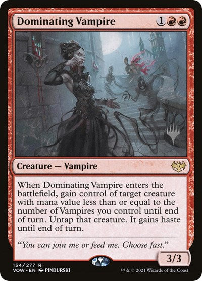 Dominating Vampire (Promo Pack: Kamigawa: Neon Dynasty) Near Mint