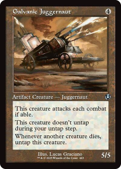 Galvanic Juggernaut (Retro Frame) (Innistrad Remastered) Light Play