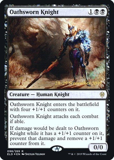 Oathsworn Knight (Promos: Prerelease Cards) Light Play Foil