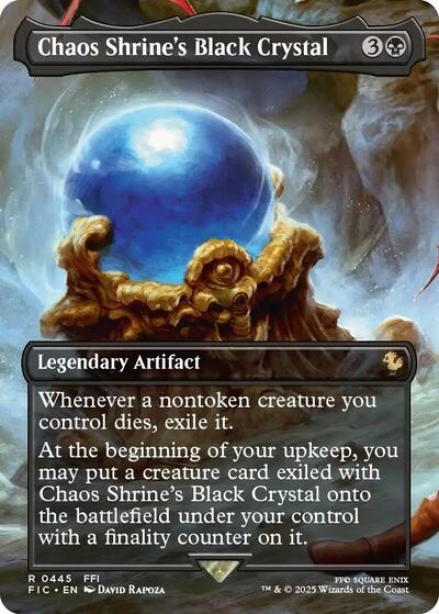 Chaos Shrine's Black Crystal (Borderless) (Commander: FINAL FANTASY) Near Mint