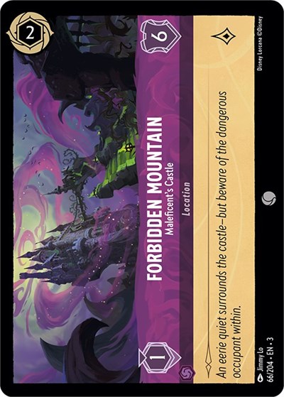 Forbidden Mountain - Maleficent's Castle (Into the Inklands) Near Mint Cold Foil