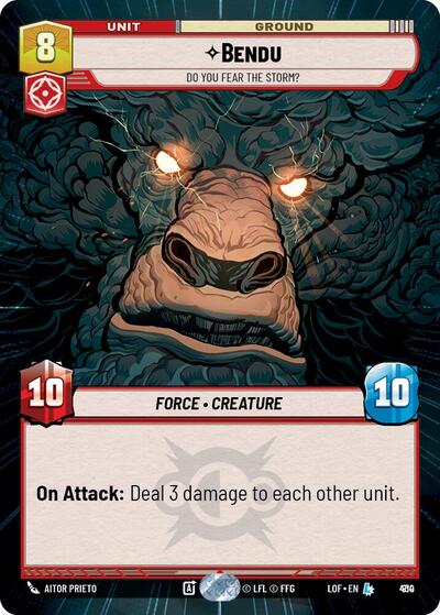 Bendu Do You Fear the Storm? (Hyperspace Foil) (Legends of the Force) Near Mint Foil