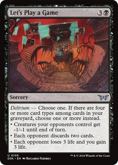 Let's Play a Game (Duskmourn: House of Horror) Light Play Foil