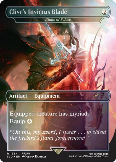 Clive's Invictus Blade - Blade of Selves (Rainbow Foil) (Secret Lair) Light Play Foil