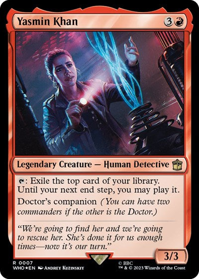 Yasmin Khan (Universes Beyond: Doctor Who) Medium Play Foil