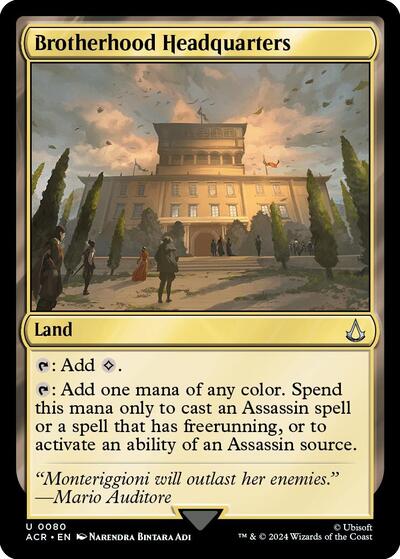 Brotherhood Headquarters (Universes Beyond: Assassin's Creed) Light Play Foil