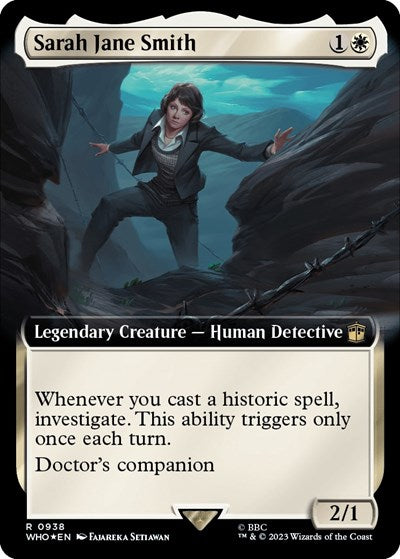Sarah Jane Smith (Extended Art) (Surge Foil) (Universes Beyond: Doctor Who) Near Mint Foil