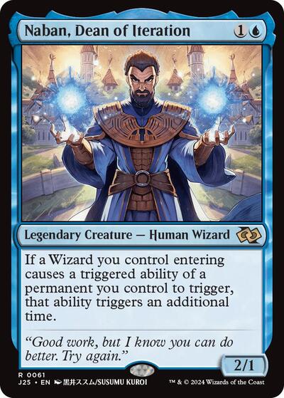Naban, Dean of Iteration (Anime) (Foundations Jumpstart) Medium Play