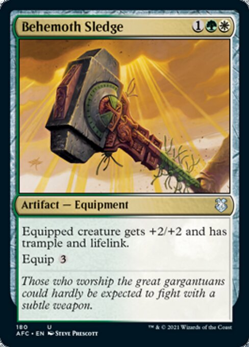 Behemoth Sledge (Commander 2021 Forgotten Realms) Medium Play