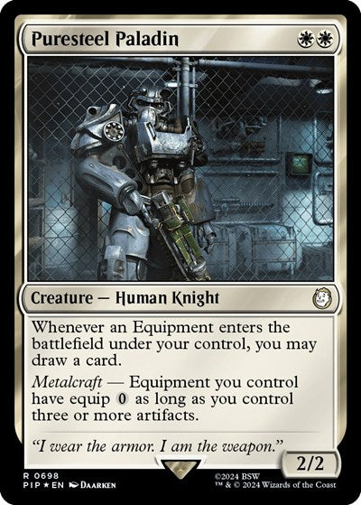 Puresteel Paladin (Surge Foil) (Universes Beyond: Fallout) Light Play Foil