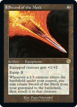 Sword of the Meek (The Brothers' War: Retro Frame Artifacts) Light Play Foil