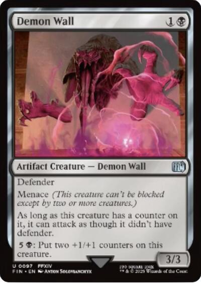 Demon Wall (Universes Beyond: FINAL FANTASY) Near Mint Foil