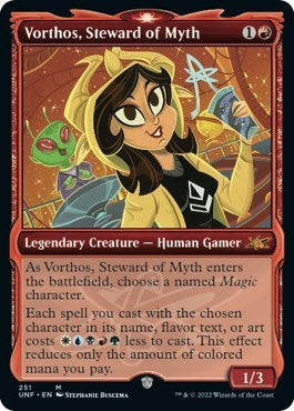 Vorthos, Steward of Myth (Showcase) (Unfinity) Near Mint Foil