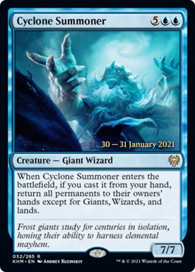 Cyclone Summoner (Promos: Prerelease Cards) Light Play Foil