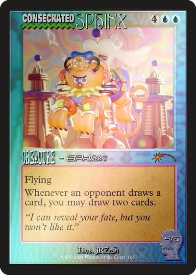 Consecrated Sphinx (1657) (Rainbow Foil) (Secret Lair) Damaged / Poor Foil