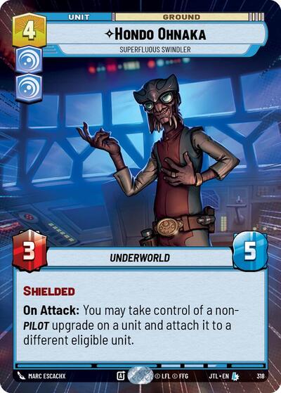 Hondo Ohnaka Superfluous Swindler (Hyperspace) (Jump to Lightspeed) Near Mint