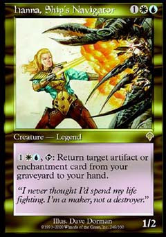Hanna, Ship's Navigator (Invasion) Near Mint Foil