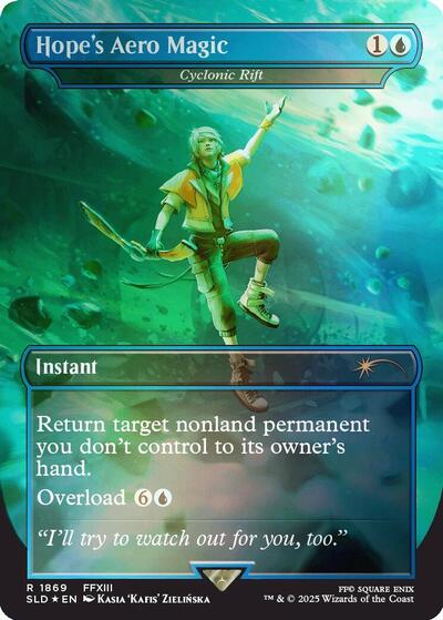 Hope's Aero Magic - Cyclonic Rift (Rainbow Foil) (Secret Lair) Light Play Foil