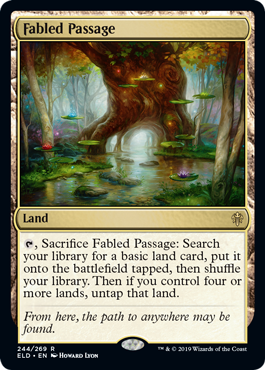Fabled Passage (Throne of Eldraine) Medium Play Foil