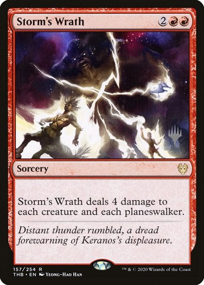 Storm's Wrath (Promo Pack: Theros Beyond Death) Light Play Foil