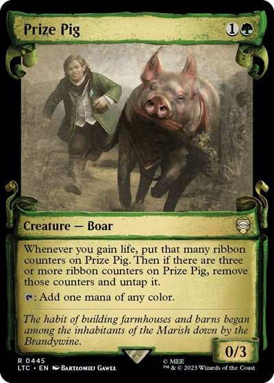 Prize Pig (Showcase Scrolls) (Commander: The Lord of the Rings: Tales of Middle-earth) Near Mint