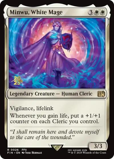 Minwu, White Mage (Promos: Prerelease Cards) Light Play Foil