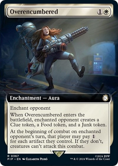 Overencumbered (Extended Art) (Universes Beyond: Fallout) Near Mint