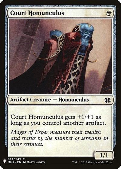 Court Homunculus (Mystery Booster) Light Play