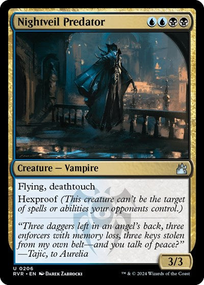 Nightveil Predator (Ravnica Remastered) Light Play Foil