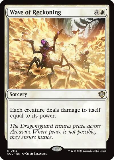 Wave of Reckoning (Commander: Secrets of Strixhaven) Near Mint