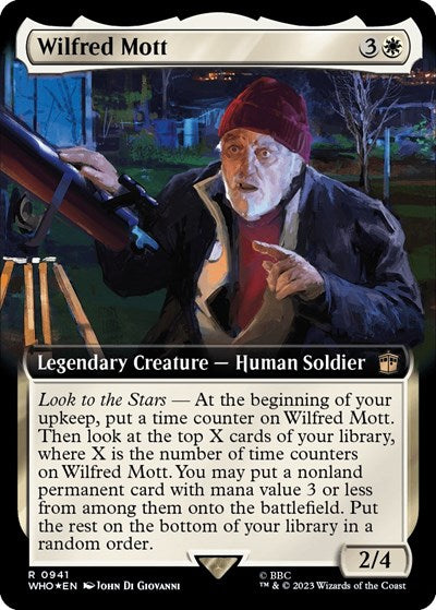 Wilfred Mott (Extended Art) (Surge Foil) (Universes Beyond: Doctor Who) Light Play Foil
